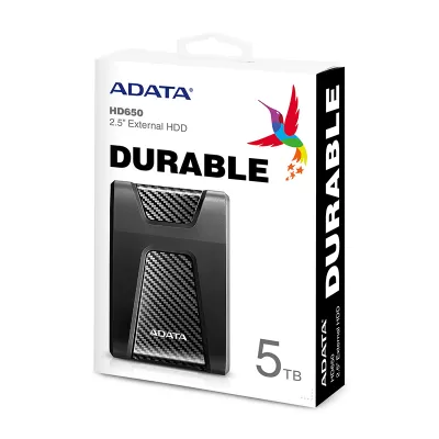 هارد‌ دیسک اکسترنال ای دیتا ظرفیت 5 ترابایت مدل ADATA HD650 5TB