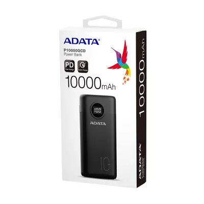 پاور بانک 10000 میلی آمپر ای دیتا مدل ADATA P10000QCD 10000mAh