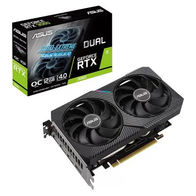 کارت گرافیک گیمینگ ایسوس مدل ASUS Dual GeForce RTX 3060 OC 12G V2 12GB