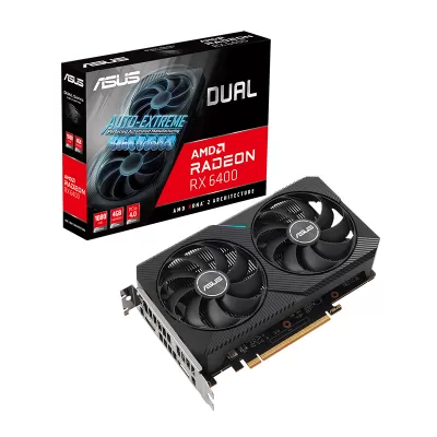 کارت گرافیک ایسوس مدل ASUS Dual Radeon RX 6400 4G