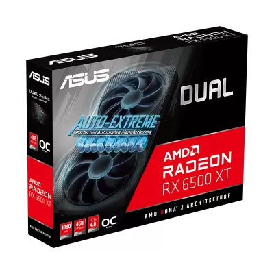 کارت گرافیک ایسوس مدل ASUS DUAL Radeon RX 6500 XT OC Edition 4GB