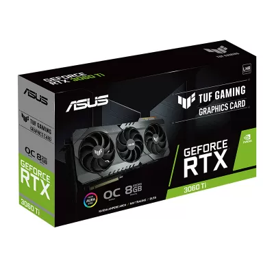 کارت گرافیک گیمینگ ایسوس مدل ASUS TUF Gaming GeForce RTX 3060 Ti V2 OC 8GB