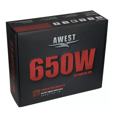 منبع تغذیه (پاور) اوست مدل Awest GT-AV650-PB 650W