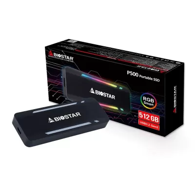 حافظه اکسترنال SSD بایوستار 512 گیگابایت مدل BIOSTAR P500 512GB