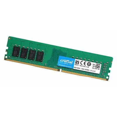 حافظه رم کامپیوتر دسکتاپ 16 گیگابایت کروشیال Crucial 16GB DDR4 2666Mhz CL-19