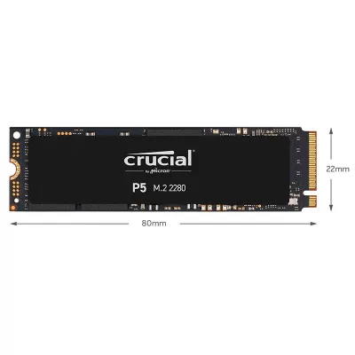 حافظه اینترنال SSD کروشیال ظرفیت 2 ترابایت مدل Crucial P5 M.2 2280 2TB PCIe NVMe