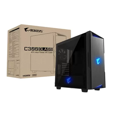 کیس کامپیوتر گیمینگ گیگابایت GIGABYTE AORUS C300 GLASS (C300-G) Gaming