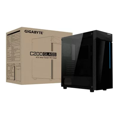 کیس کامپیوتر گیمینگ گیگابایت GIGABYTE C200 GLASS (C200-G)