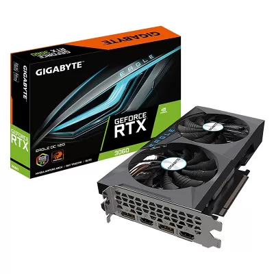 کارت گرافیک گیمینگ گیگابایت مدل GIGABYTE GeForce RTX 3060 EAGLE 12G 12GB