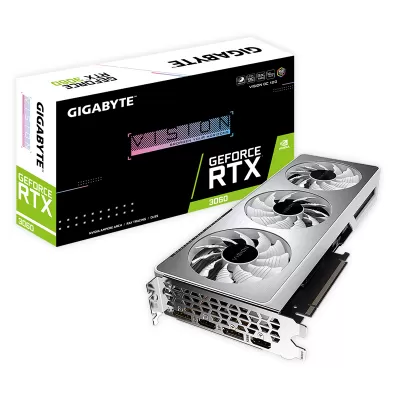 کارت گرافیک گیمینگ گیگابایت مدل Gigabyte GeForce RTX 3060 VISION OC 12G