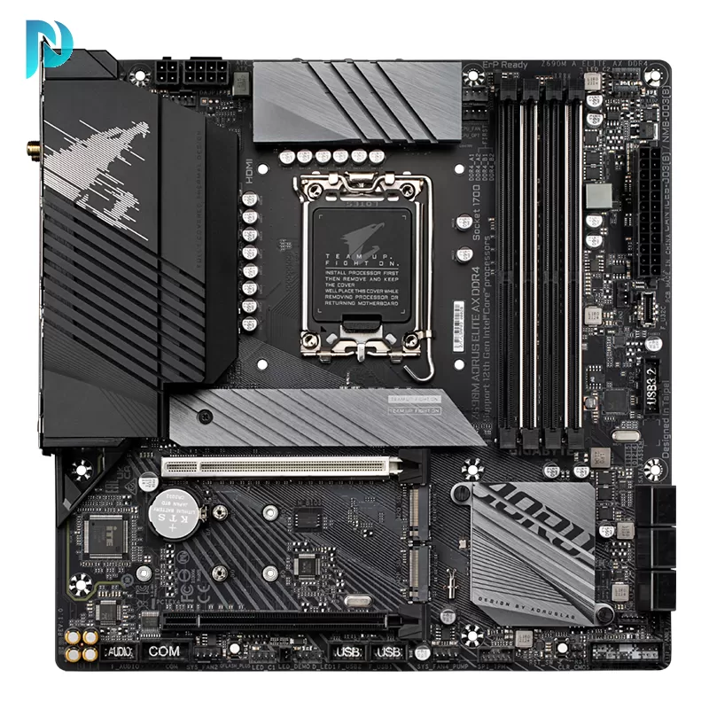 مادربرد گیمینگ گیگابایت مدل GIGABYTE Z690M AORUS ELITE AX DDR4 Rev 1.2