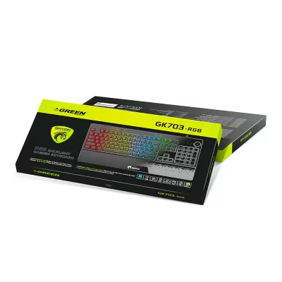 کیبورد با سیم گیمینگ گرین مدل GREEN GK703-RGB