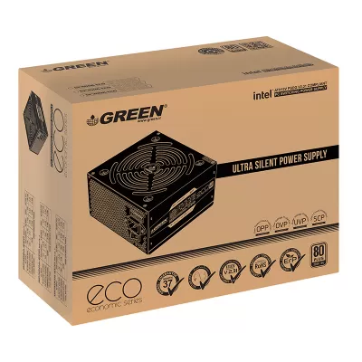 منبع تغذیه (پاور) گرین مدل Green GP350A-ECO Rev 3.1 350W Power