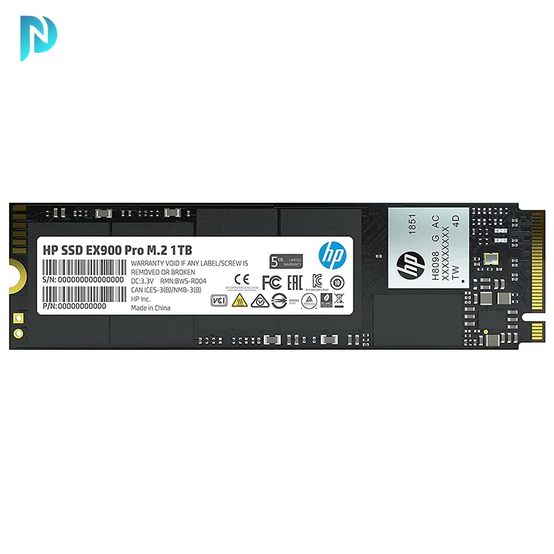 هارد‌ دیسک SSD اینترنال اچ پی ظرفیت 1 ترابایت مدل HP EX900 Pro M2 NVMe 1TB