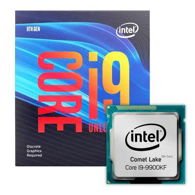 پردازنده اینتل سری Coffee Lake با جعبه مدل Intel Core i9-9900KF CPU