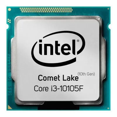 پردازنده اینتل سری Comet Lake با جعبه و فن مدل Intel Core i3-10105F CPU
