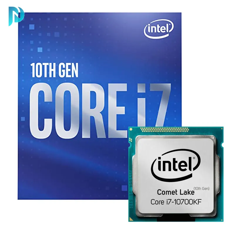پردازنده اینتل سری Comet Lake با جعبه و فن مدل Intel Core i7-10700KF CPU