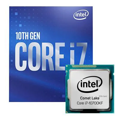 پردازنده اینتل سری Comet Lake با جعبه و فن مدل Intel Core i7-10700KF CPU