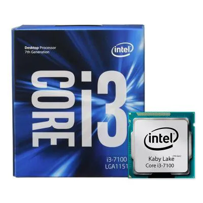 پردازنده اینتل سری Kaby Lake با جعبه و فن مدل Intel Core i3-7100