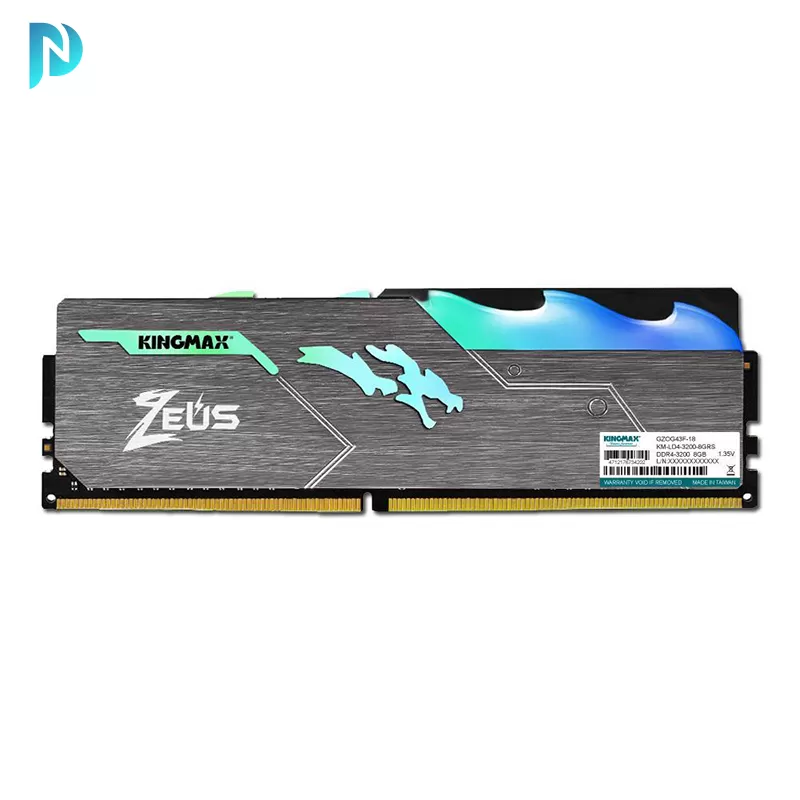 رم کامپیوتر کینگ مکس مدل Kingmax Zeus Dragon RGB 16GB DDR4 3600Mhz RAM