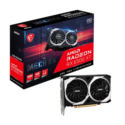 کارت گرافیک ام اس آی مدل MSI Radeon RX 6500 XT MECH 2X 4G OC