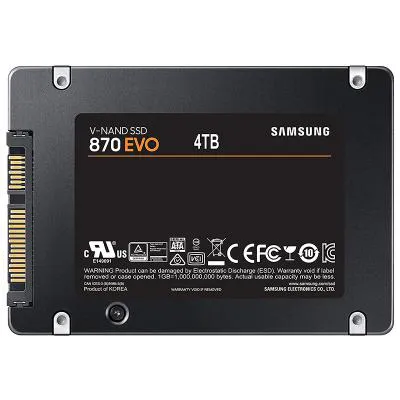 هارد‌ دیسک SSD اینترنال سامسونگ ظرفیت 4 ترابایت Samsung 870 EVO 4TB SSD