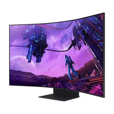 مانیتور منحنی چرخشی گیمینگ سامسونگ سایز 55 اینچ 4K مدل Samsung Odyssey Ark LS55BG970N