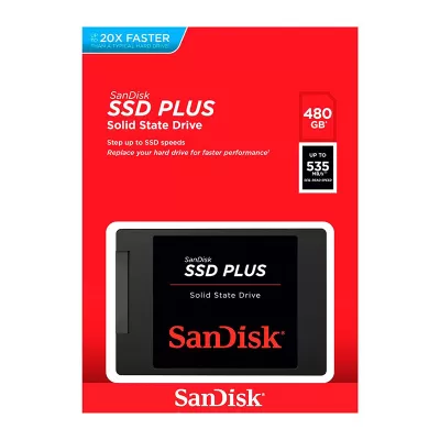 هارد‌ دیسک SSD اینترنال سن دیسک ظرفیت 480 گیگابایت Sandisk SSD PLUS 480GB