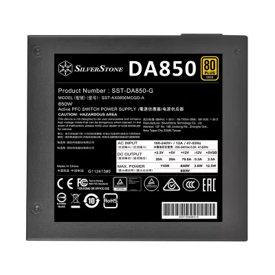 منبع تغذیه پاور تمام ماژولار سیلور استون مدل SilverStone DA850