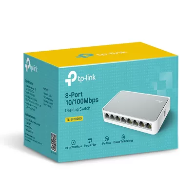 سوئیچ شبکه 8 پورت تی پی لینک مدل TP-Link TL-SF1008D