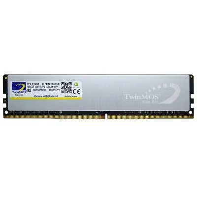 رم کامپیوتر 8 گیگابایت توین موس TwinMOS 8GB DDR4 3200Mhz CL22