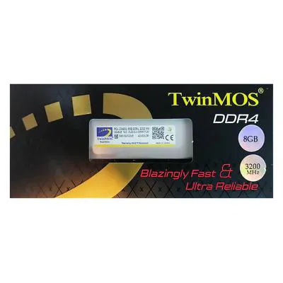 رم کامپیوتر 8 گیگابایت توین موس TwinMOS 8GB DDR4 3200Mhz CL22