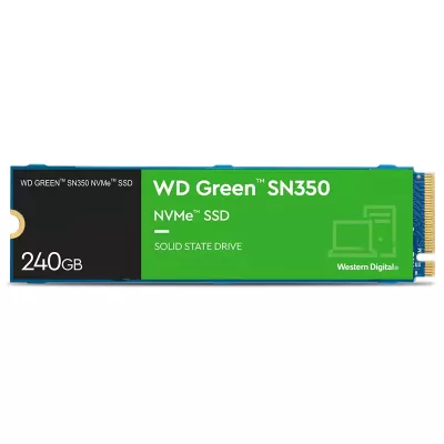حافظه اینترنال SSD وسترن دیجیتال ظرفیت 240 گیگابایت مدل WD Green SN350 NVMe 240GB
