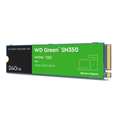 حافظه اینترنال SSD وسترن دیجیتال ظرفیت 240 گیگابایت مدل WD Green SN350 NVMe 240GB