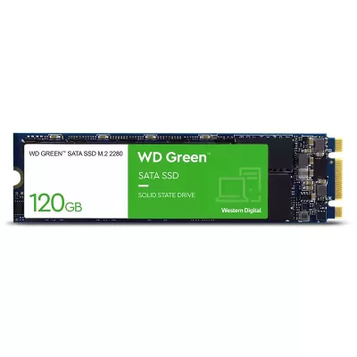 حافظه اینترنال SSD وسترن دیجیتال ظرفیت 120 گیگابایت مدل WD Green SATA SSD M.2 2280 120GB