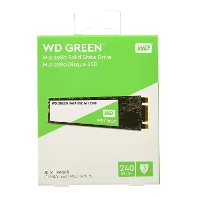 حافظه اینترنال SSD وسترن دیجیتال ظرفیت 240 گیگابایت مدل WD Green SATA SSD M.2 2280 240GB