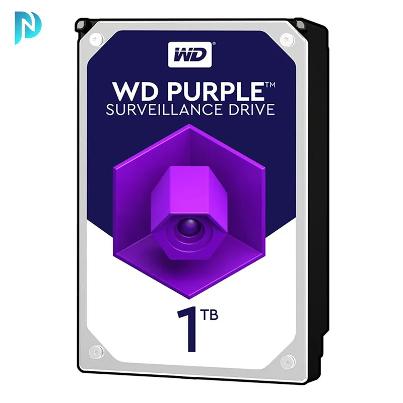 هارد‌ دیسک اینترنال وسترن دیجیتال بنفش مدل ظرفیت 1 ترابایت WD Purple 1TB WD10PURZ