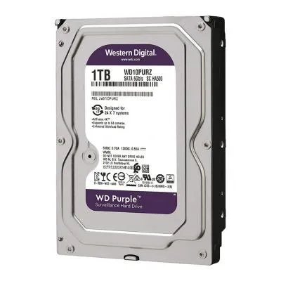 هارد‌ دیسک اینترنال وسترن دیجیتال بنفش مدل ظرفیت 1 ترابایت WD Purple 1TB WD10PURZ