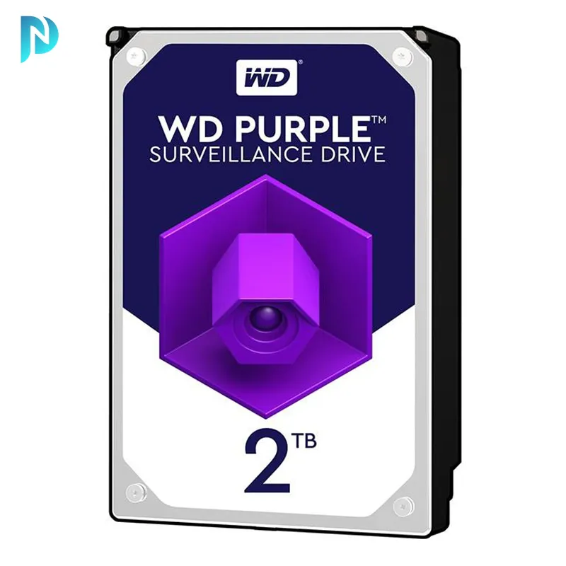 هارد‌ دیسک اینترنال وسترن دیجیتال بنفش مدل ظرفیت 2 ترابایت WD Purple 2TB WD20PURZ