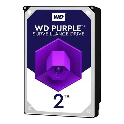 هارد‌ دیسک اینترنال وسترن دیجیتال بنفش مدل ظرفیت 2 ترابایت WD Purple 2TB WD20PURZ