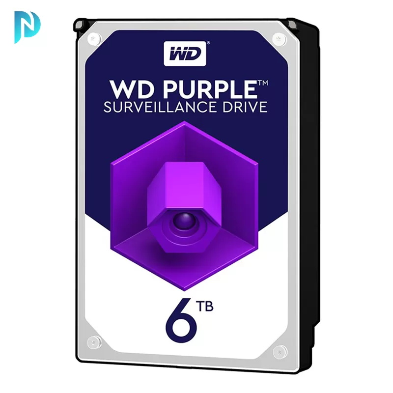 هارد‌ دیسک اینترنال وسترن دیجیتال بنفش ظرفیت 6 ترابایت WD Purple WD63PURZ 6TB