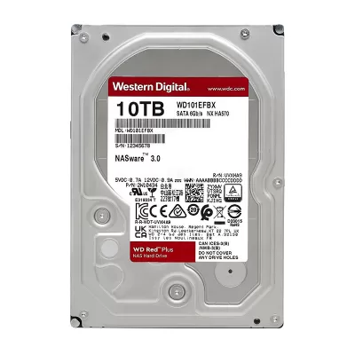 هارد‌ دیسک اینترنال وسترن دیجیتال قرمز ظرفیت 10 ترابایت WD Red Plus WD101EFBX 10TB