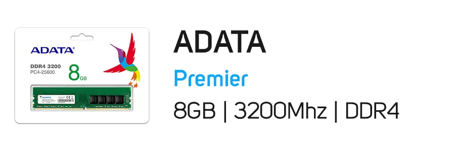 حافظه رم کامپیوتر ای دیتا ADATA 8GB DDR4 3200Mhz