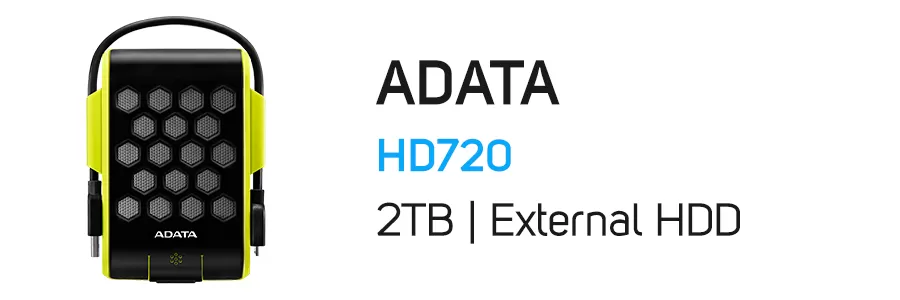 هارد‌ دیسک اکسترنال ای دیتا ظرفیت 2 ترابایت مدل ADATA HD720 2TB