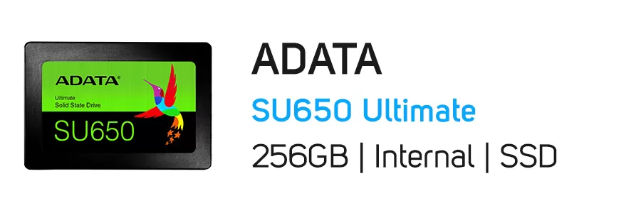 هارد‌ دیسک SSD اینترنال ای دیتا ظرفیت 256 گیگابایت مدل ADATA SU650 Ultimate 256GB