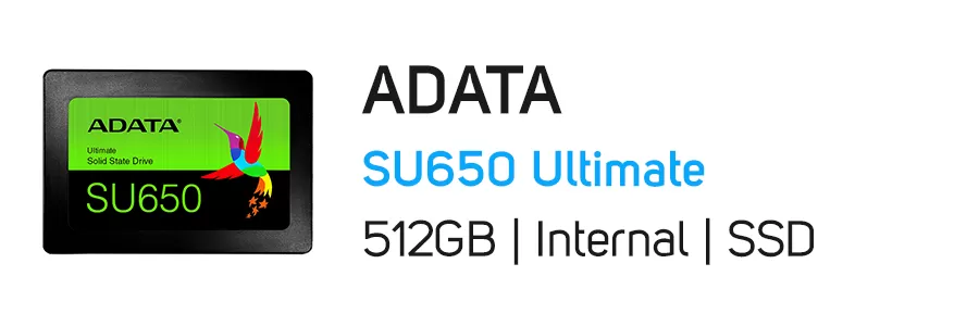 هارد‌ دیسک SSD اینترنال ای دیتا ظرفیت 512 گیگابایت مدل ADATA SU650 Ultimate 512GB