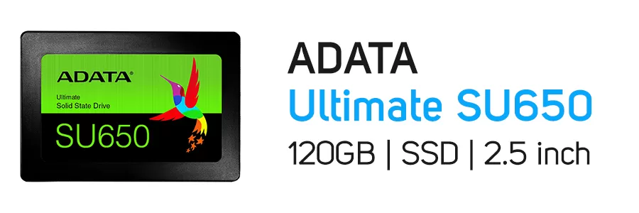 هارد‌ دیسک SSD اینترنال ای دیتا ظرفیت 120 گیگابایت مدل ADATA Ultimate SU650 120GB