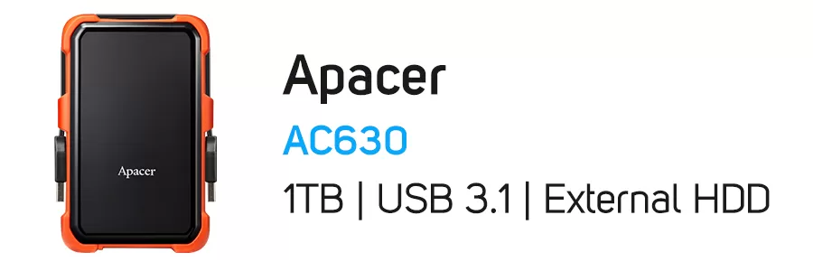 هارد‌ دیسک اکسترنال اپیسر 1 ترابایت مدل Apacer AC630 1TB
