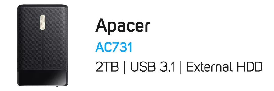 هارد‌ دیسک اکسترنال اپیسر 2 ترابایت مدل Apacer AC731 2TB