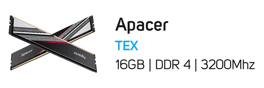 رم کامپیوتر 16 گیگابایت اپیسر Apacer TEX 16GB DDR4 3200Mhz
